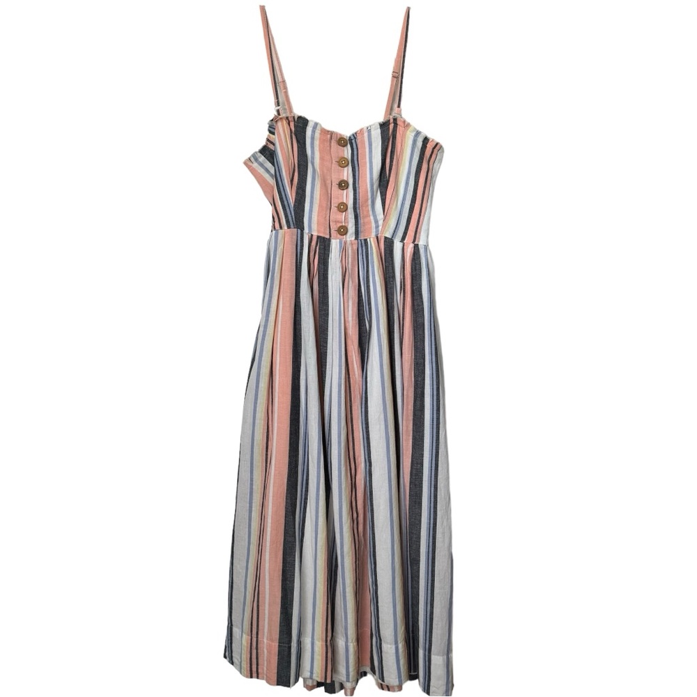 Free People midi dress summer strapless/ spaghetti-strap size S